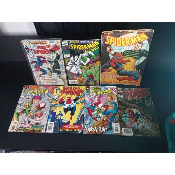 Marvel Other - SPECTACULAR SPIDER-MAN #1 Comics Lot of 7 Books Amazing Classics 1984 1990s